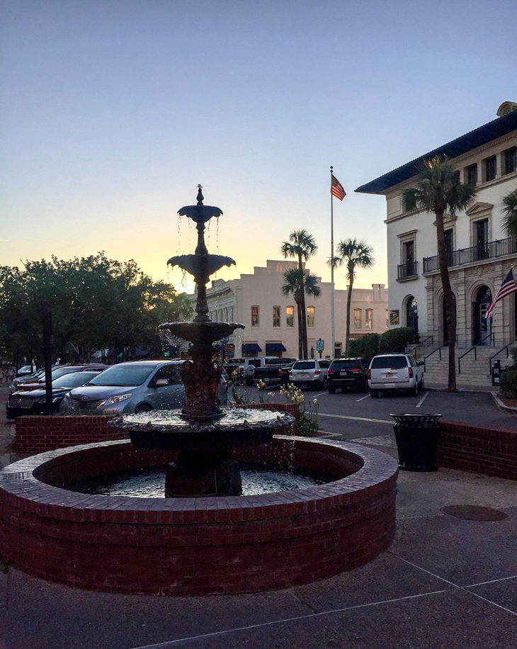 fountain downtown - Adventures in Gourmet Amelia Island