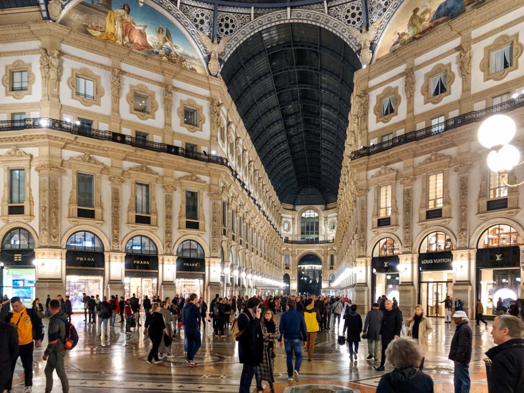 Galleria Vittorio Emanuele II Exterior, Milan, Italy